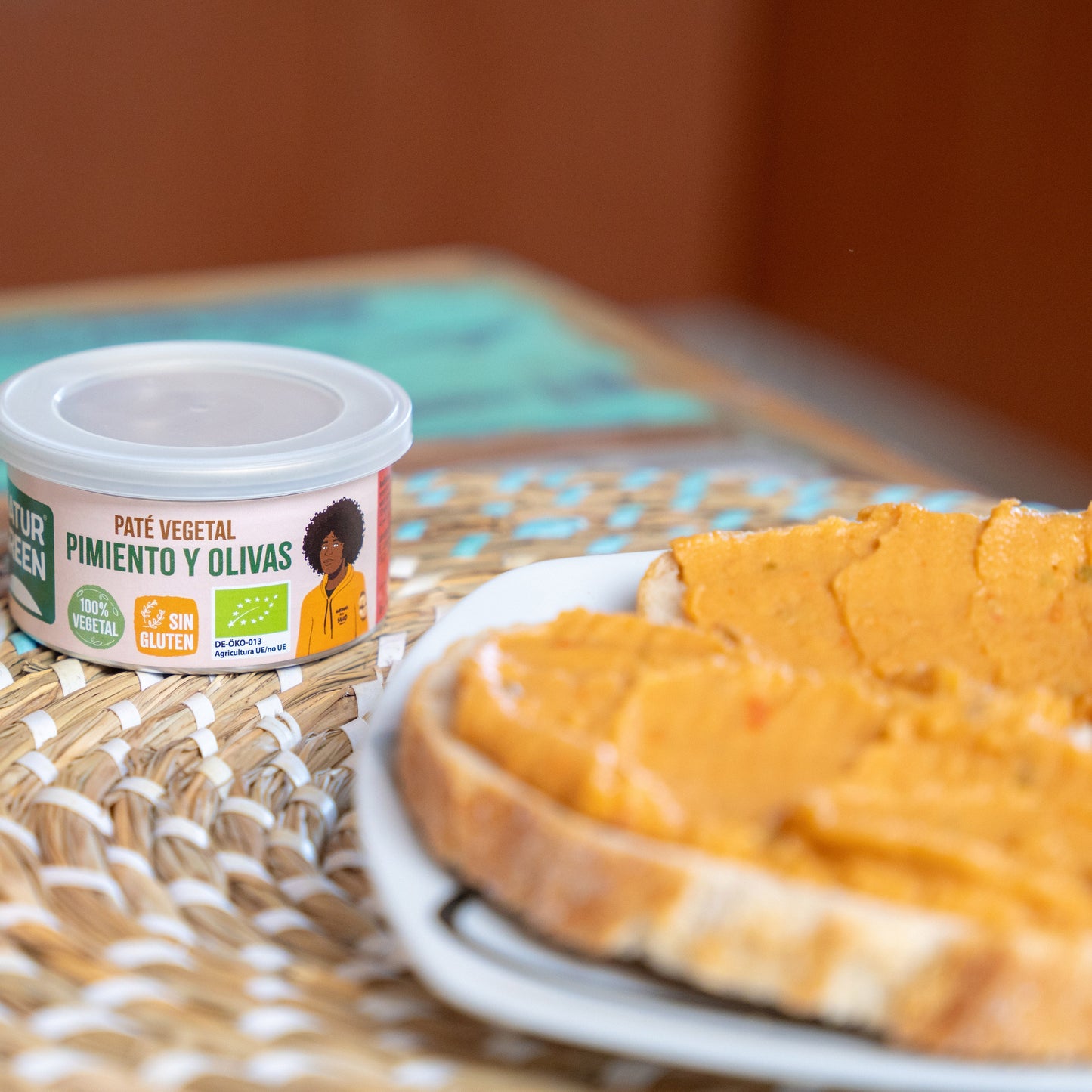 Pack 12x Paté de Pimiento y Olivas Bio 125 g NaturGreen