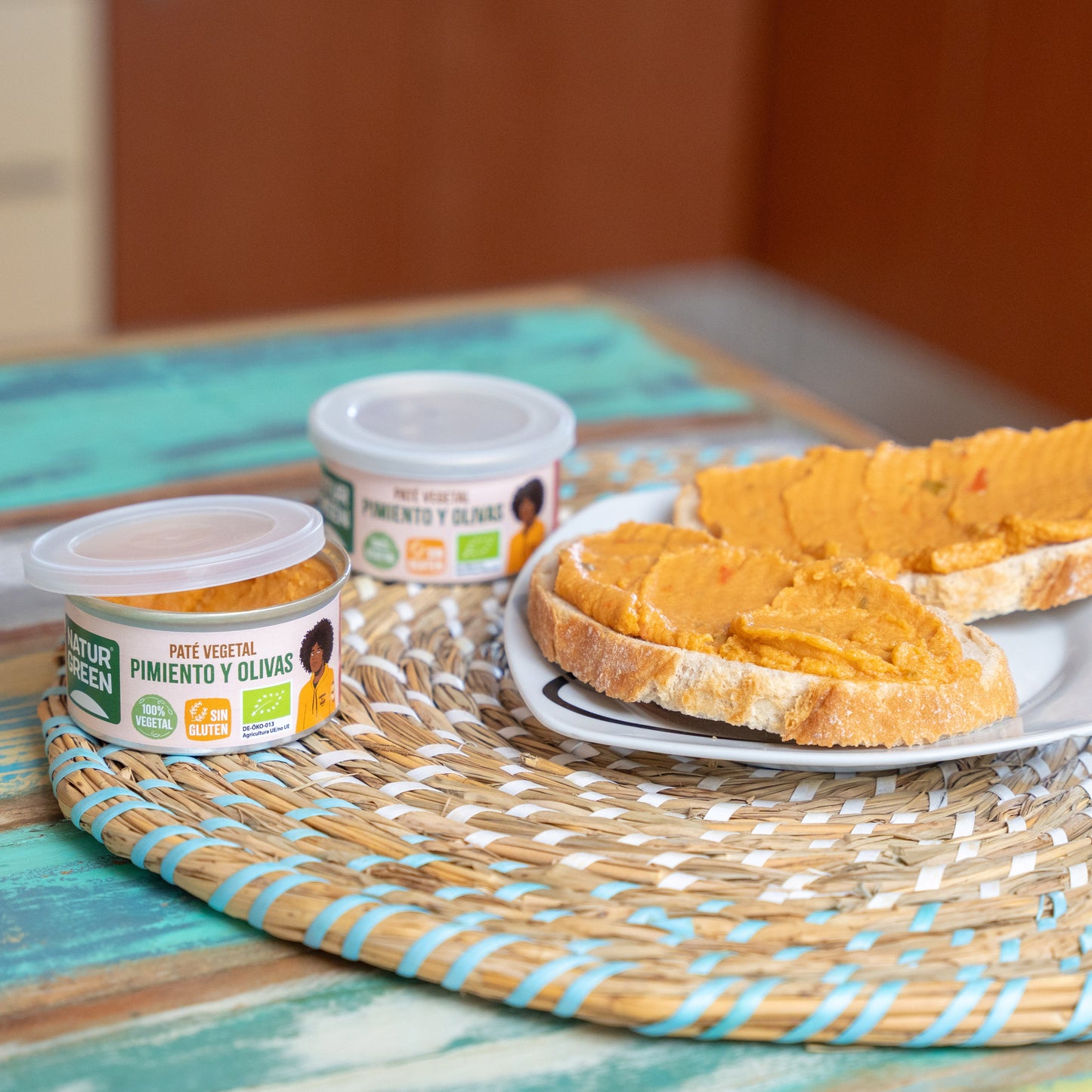 Pack 12x Paté de Pimiento y Olivas Bio 125 g NaturGreen