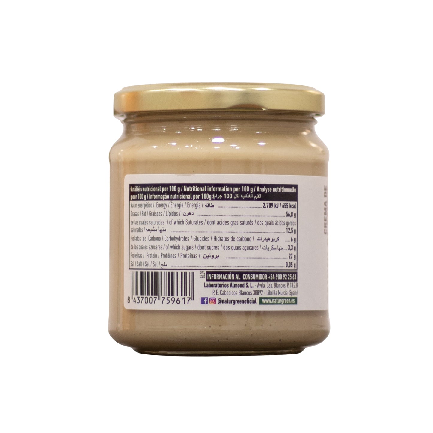 Pack 6x Tahín de Sésamo Ecológico 300g NaturGreen