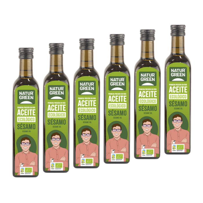 Pack 6x Aceite de Sésamo Ecológico 500 ml NaturGreen