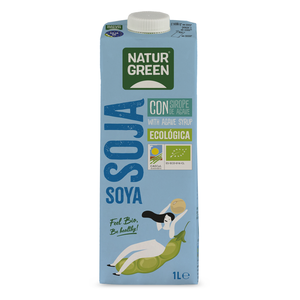 Bebida de Soja Ecológica con Agave 1L NaturGreen