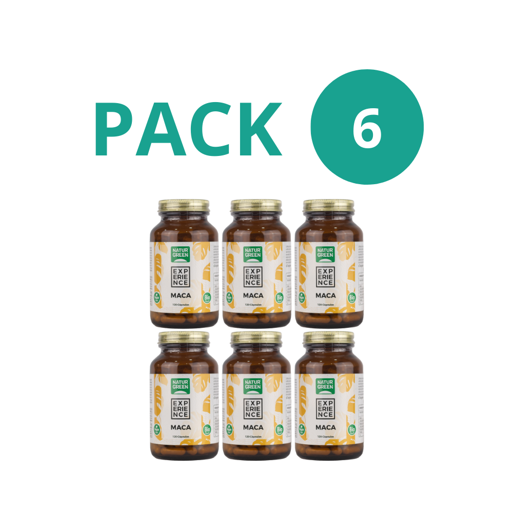 Pack 6x Maca Ecológica 120 cápsulas NaturGreen