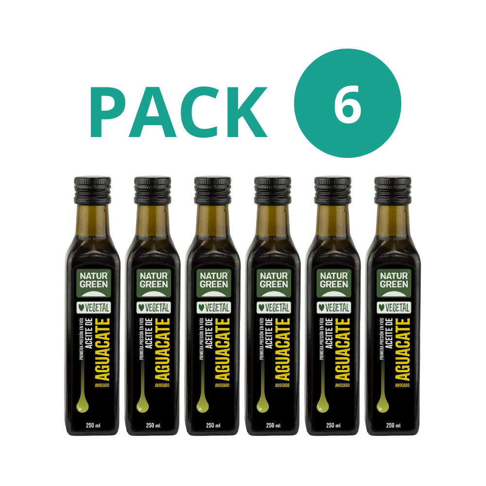 Pack 6x Aceite de Aguacate 250 ml NaturGreen