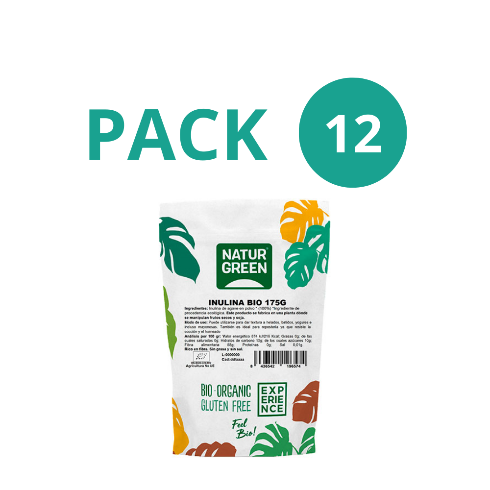 Pack 12x Inulina Bio 175g NaturGreen