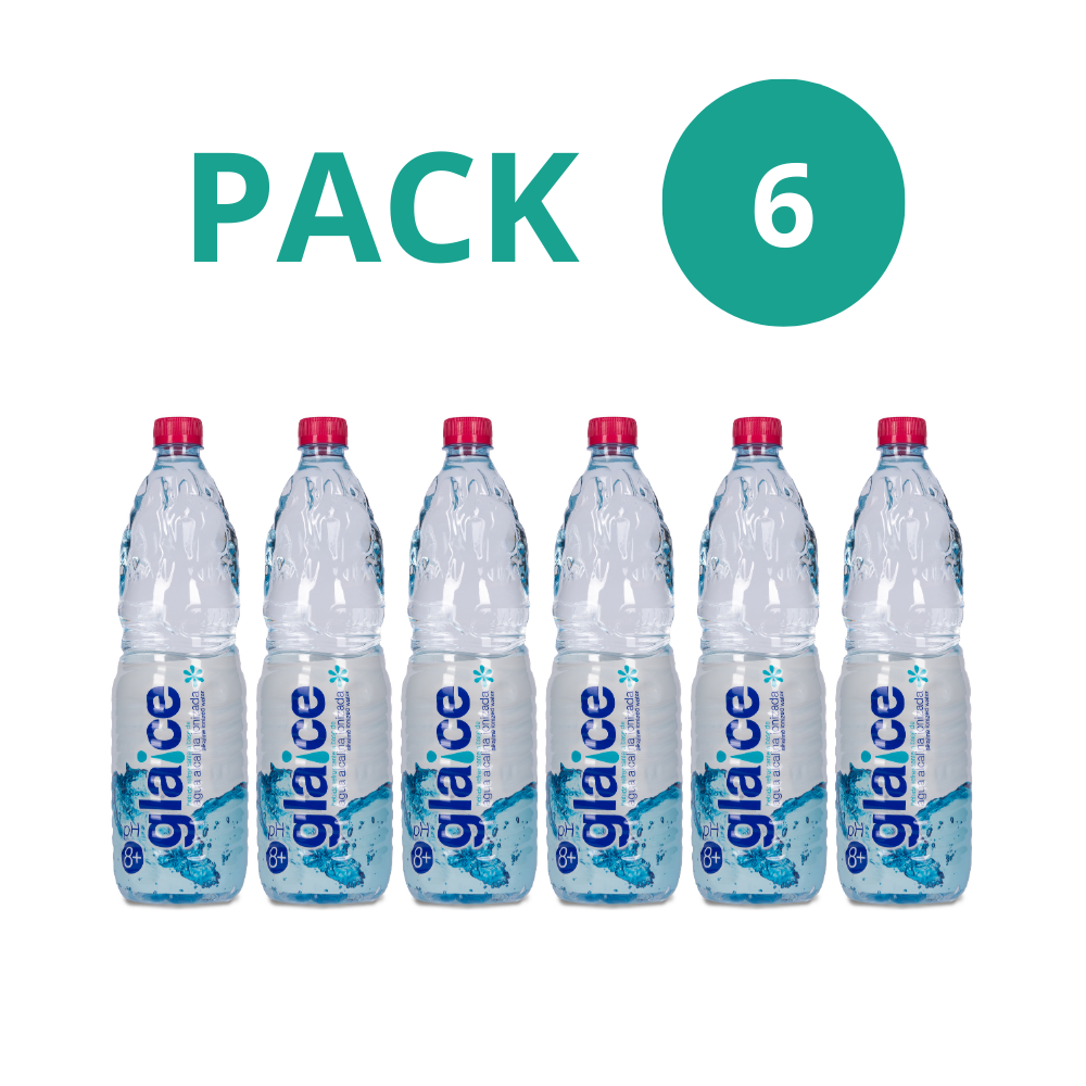 Pack 6x Agua Alcalina Ionizada 1.25l Glaice