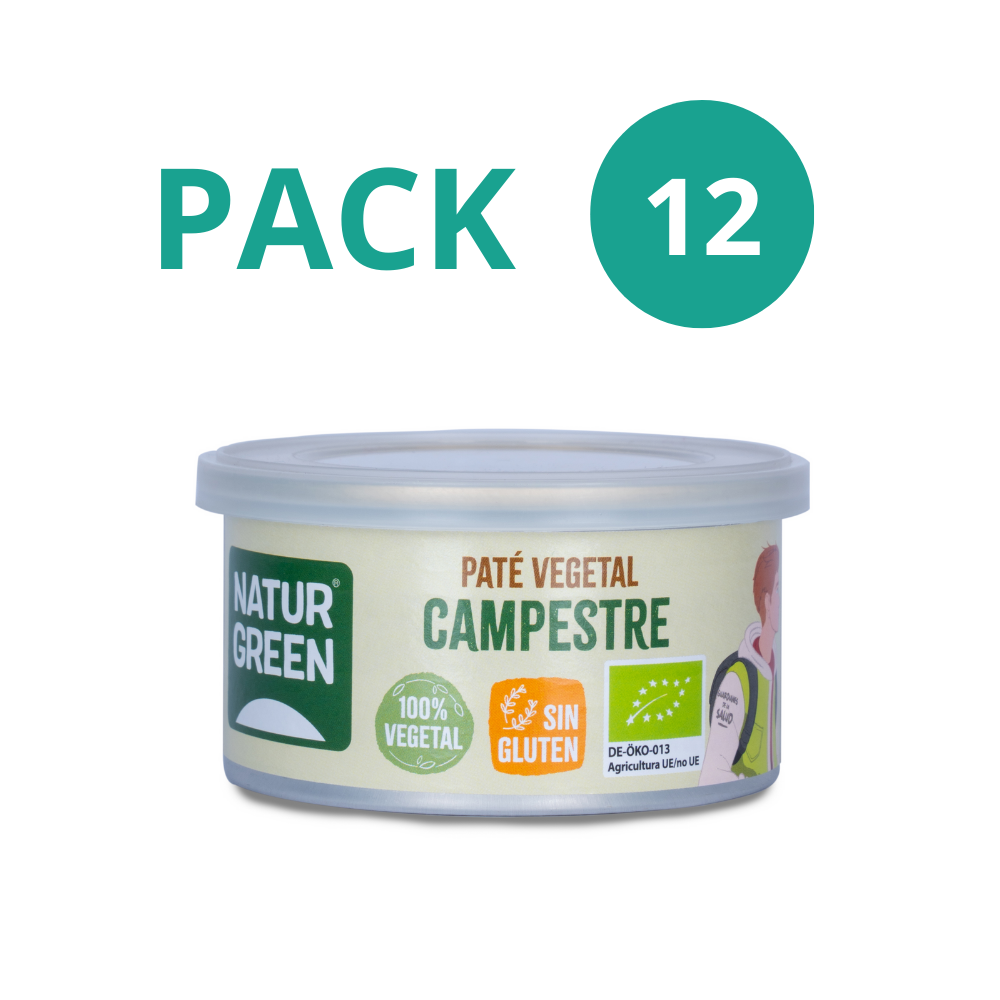 Pack 12x Paté Campestre Ecológico 125 g NaturGreen