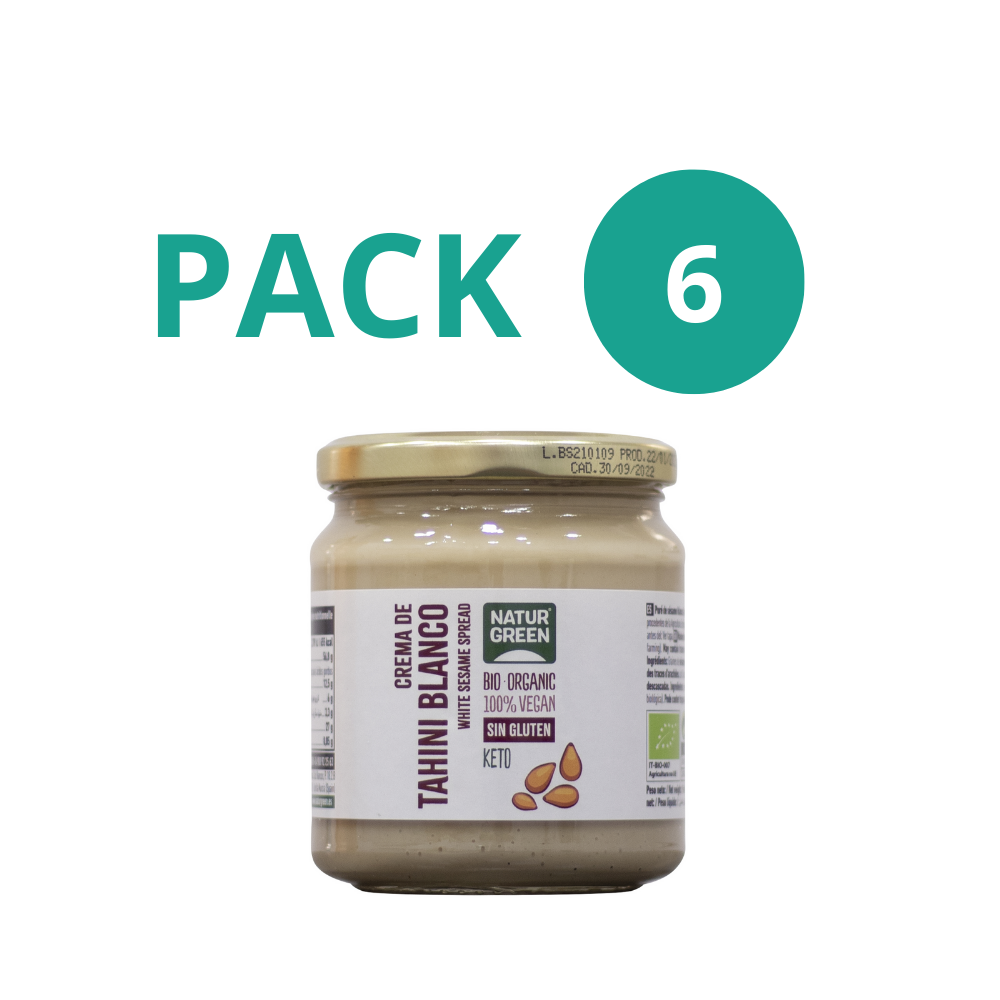 Pack 6x Tahín de Sésamo Ecológico 300g NaturGreen