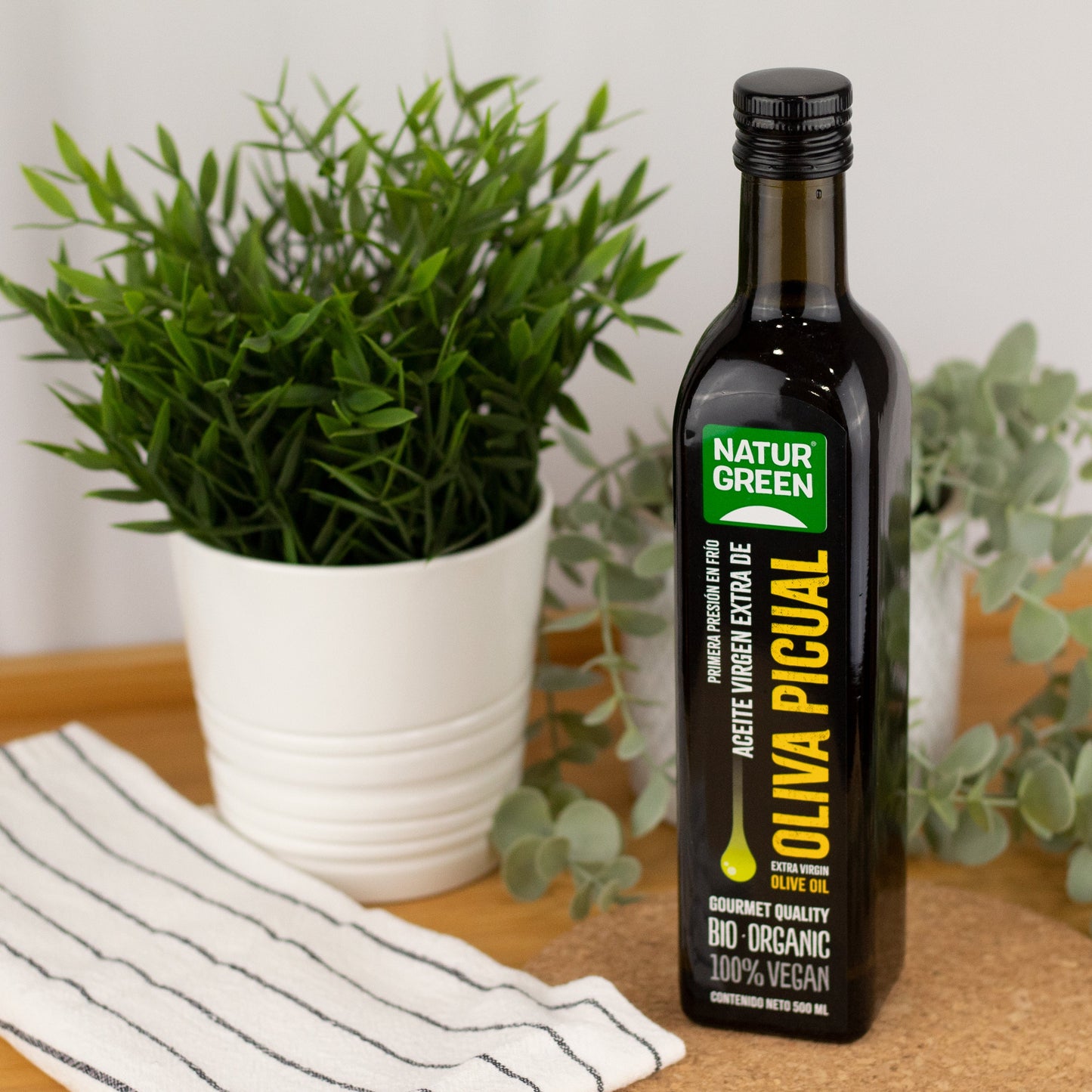 Pack 6x Aceite de Oliva Picual Ecológico 500 ml NaturGreen