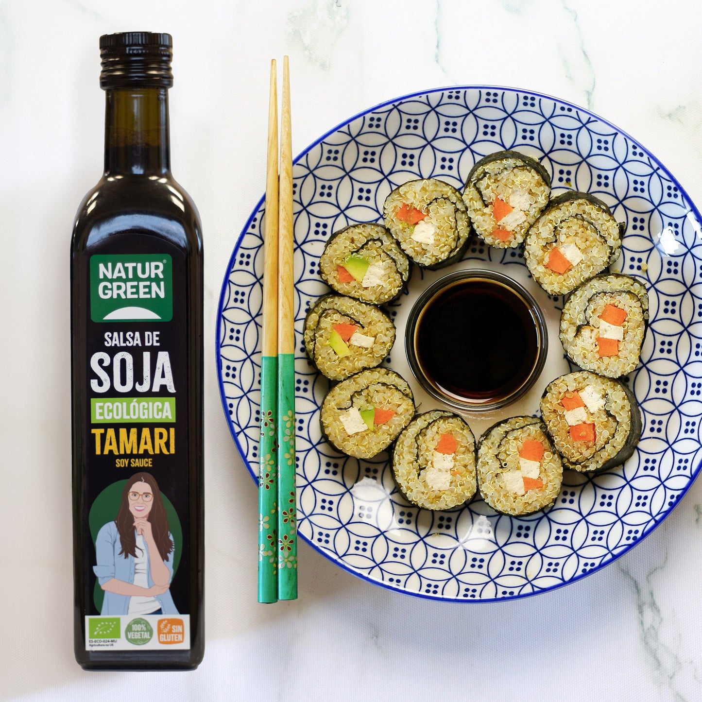 Pack 6x Salsa Tamari Ecológica 500 ml NaturGreen