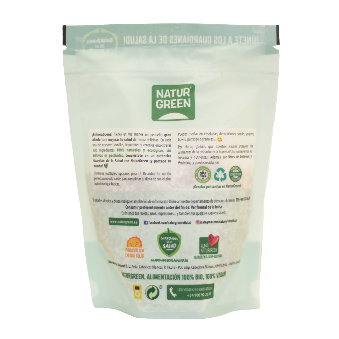 Copos de Trigo Sarraceno Ecológicos 250 g NaturGreen