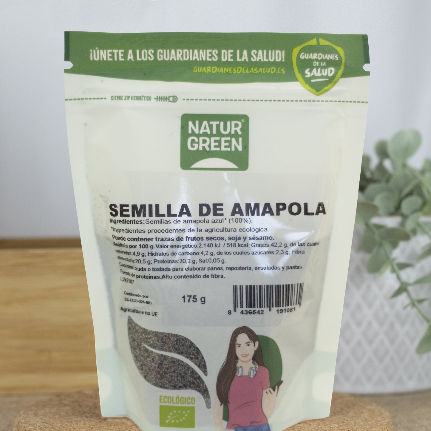 Semillas de Amapola Ecológicas 175g NaturGreen
