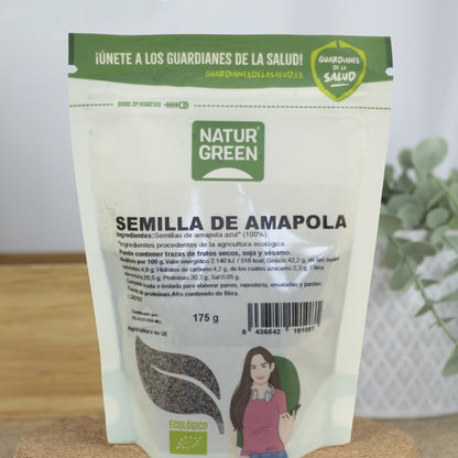 Semillas de Amapola Ecológicas 175g NaturGreen