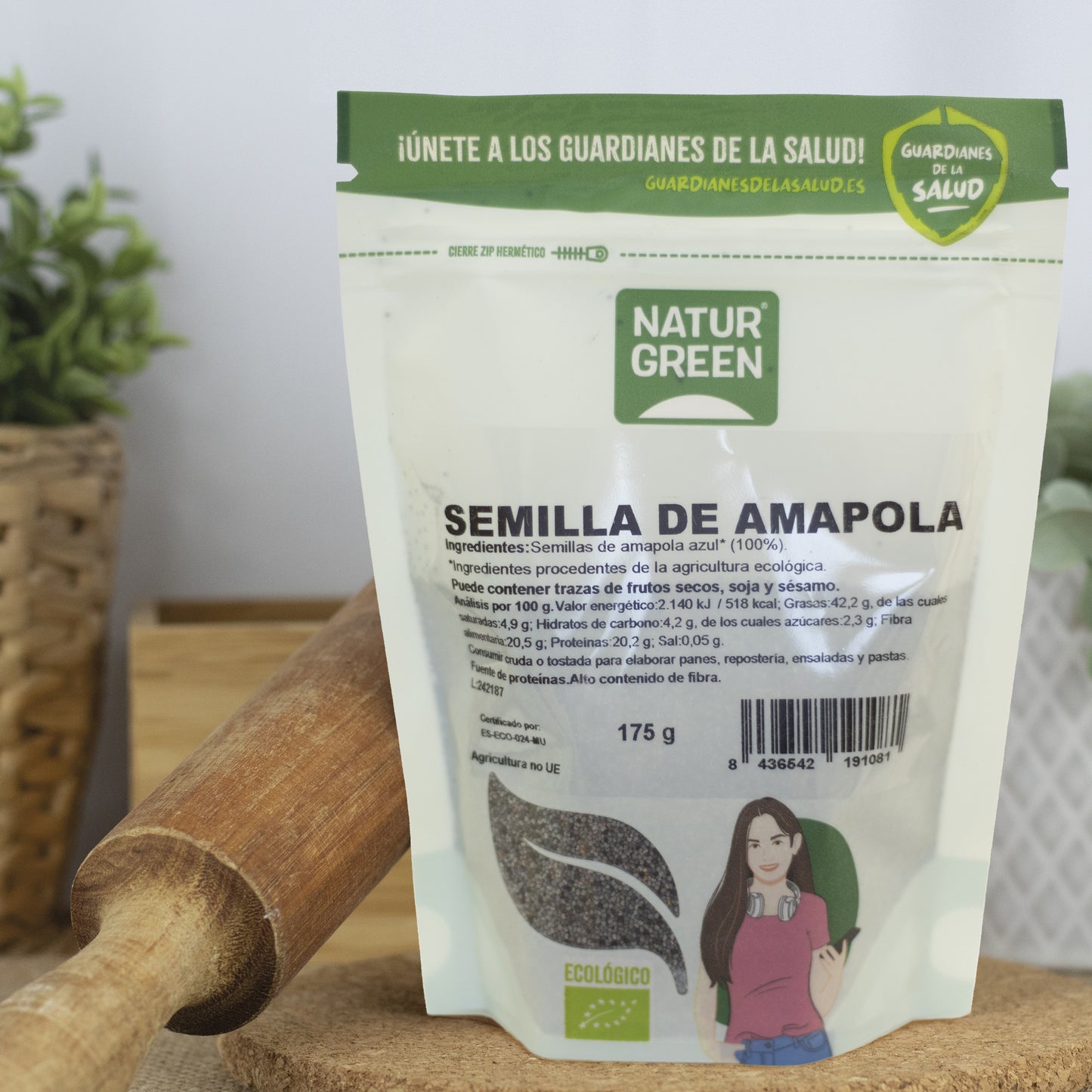 Pack 9x Semillas de Amapola Ecológicas 175g NaturGreen