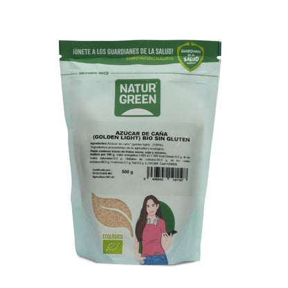 Pack 10x Azúcar de Caña Ecológico (Golden Light) 500g NaturGreen