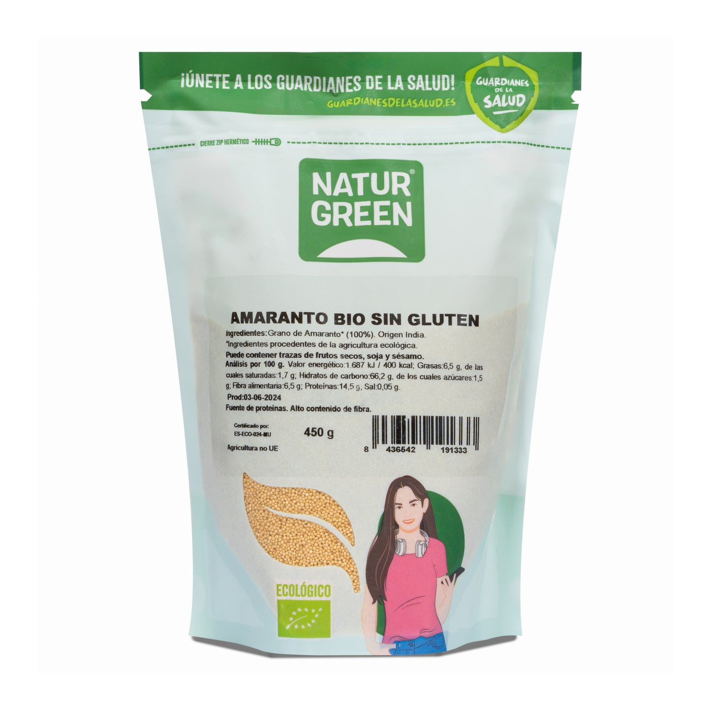 Amaranto Ecológico 450g NaturGreen