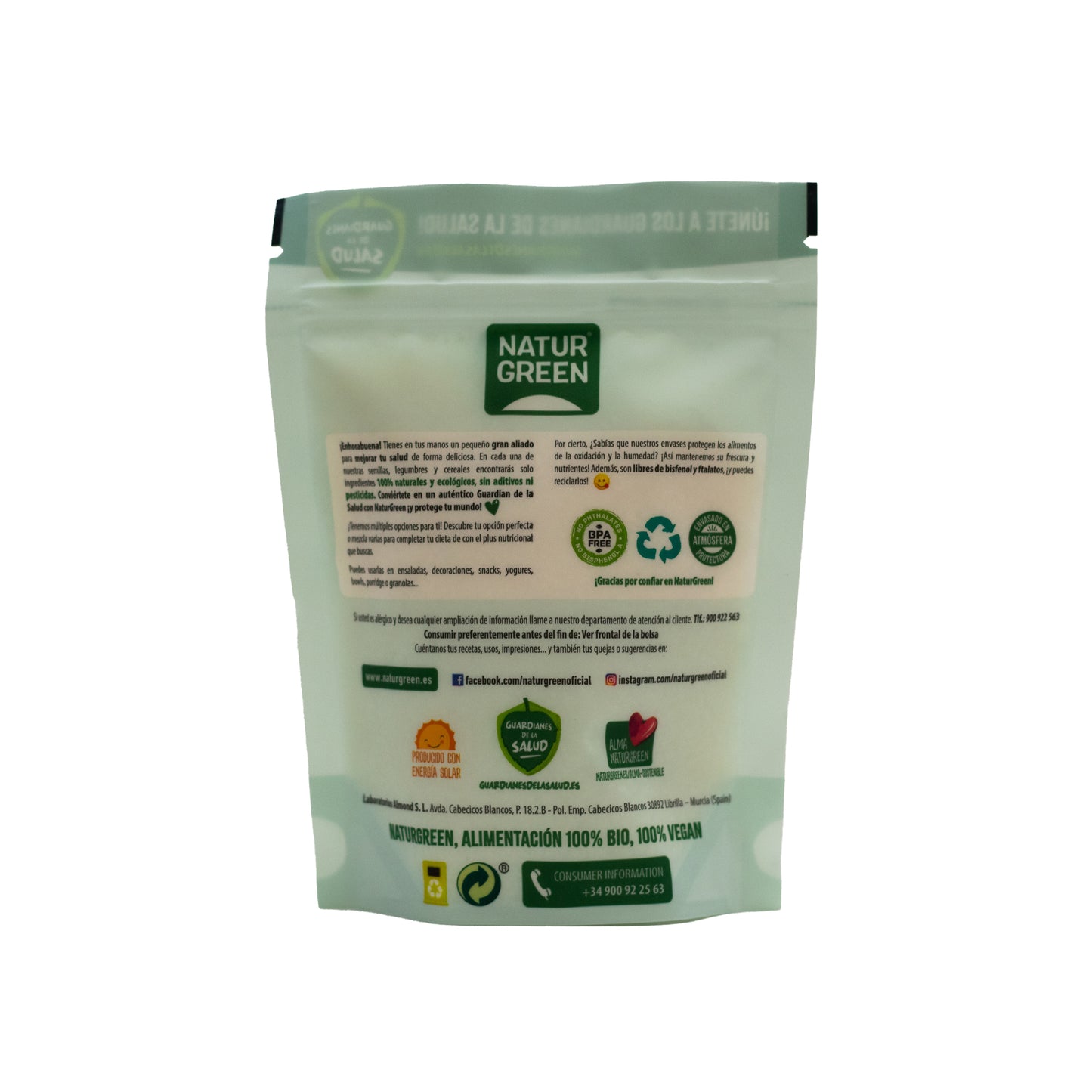 Arándanos Rojos Ecológicos Deshidratados 125g NaturGreen