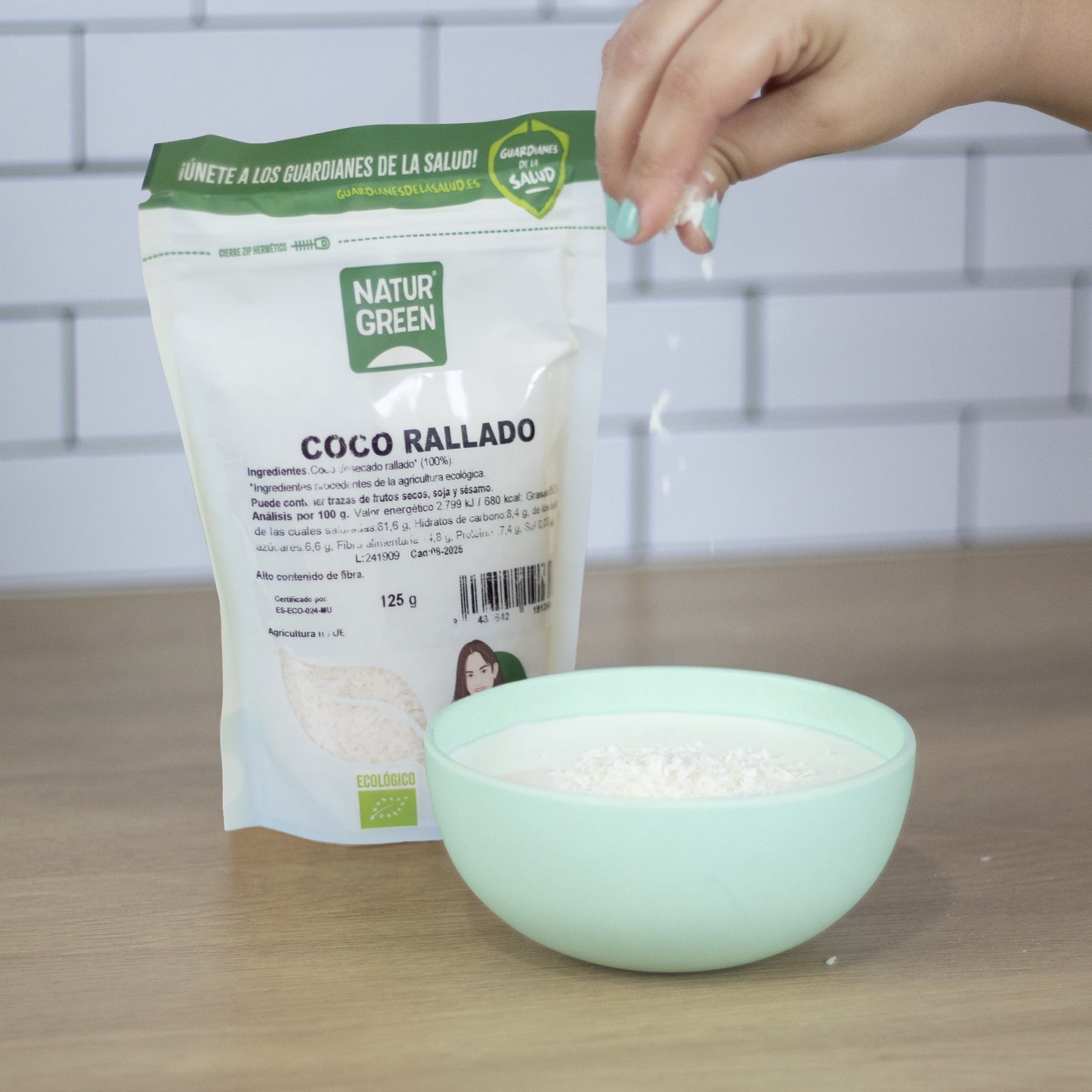 Pack 9x Coco Ecológico Rallado 125g NaturGreen