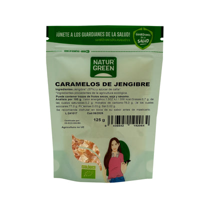 Caramelos de Jengibre Ecológicos 125g NaturGreen