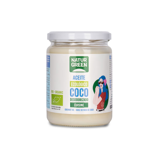 Aceite de Coco Ecológico para cocinar 430 ml NaturGreen