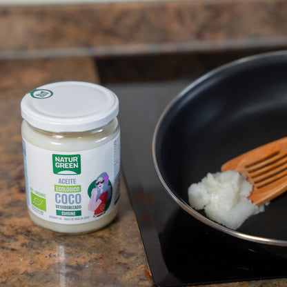 Aceite de Coco Ecológico para cocinar 430 ml NaturGreen
