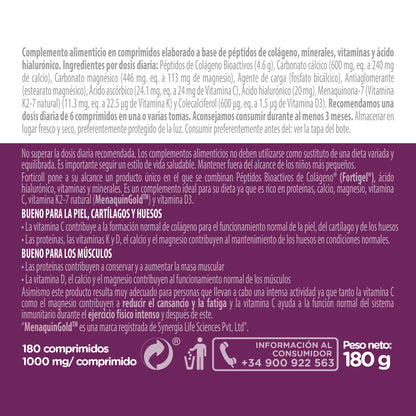 Colágeno BioActivo 180 comprimidos Forticoll