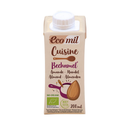Pack 24x Bechamel de almendra Bio para cocinar 200ml Ecomil