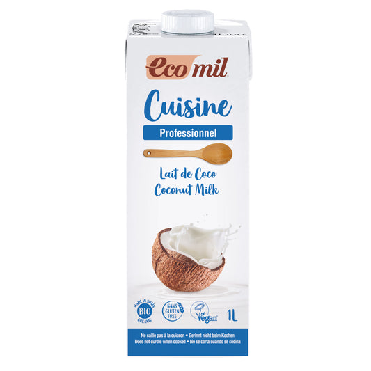 Leche de coco Bio para cocinar 1l Ecomil