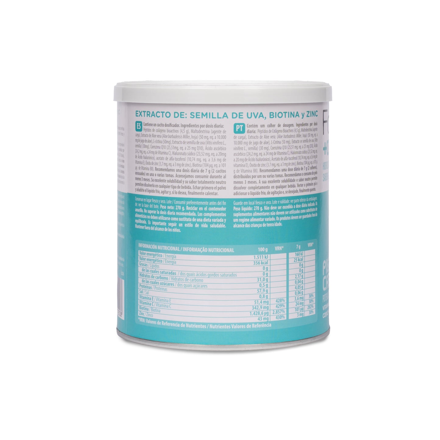 Pack 6x Colágeno BioActivo Piel y Cabello 270 g Forticoll