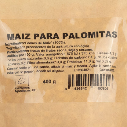 Maíz para palomitas ecológico 400g NaturGreen