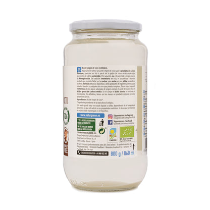 Aceite de Coco Virgen Ecológico 860 ml NaturGreen