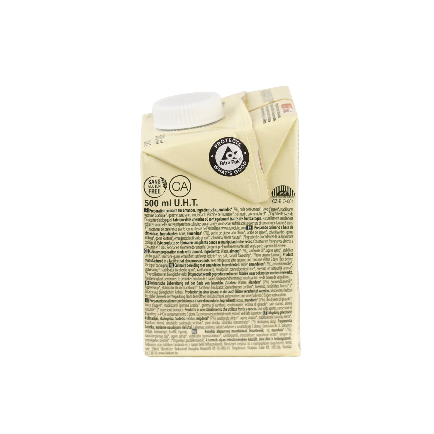 Nata para cocinar ecológica de Almendra 500 ml
