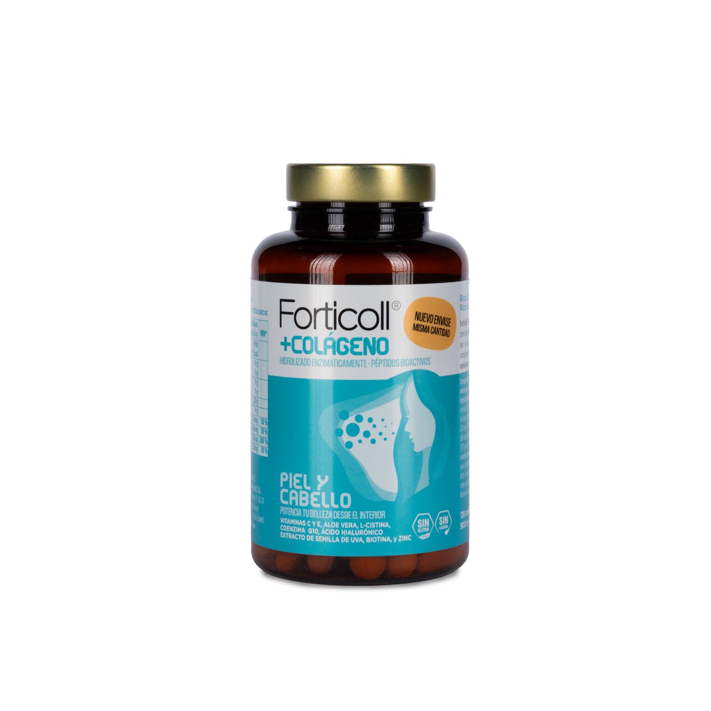 Pack 6x Colágeno BioActivo Piel y Cabello 120 comprimidos Forticoll