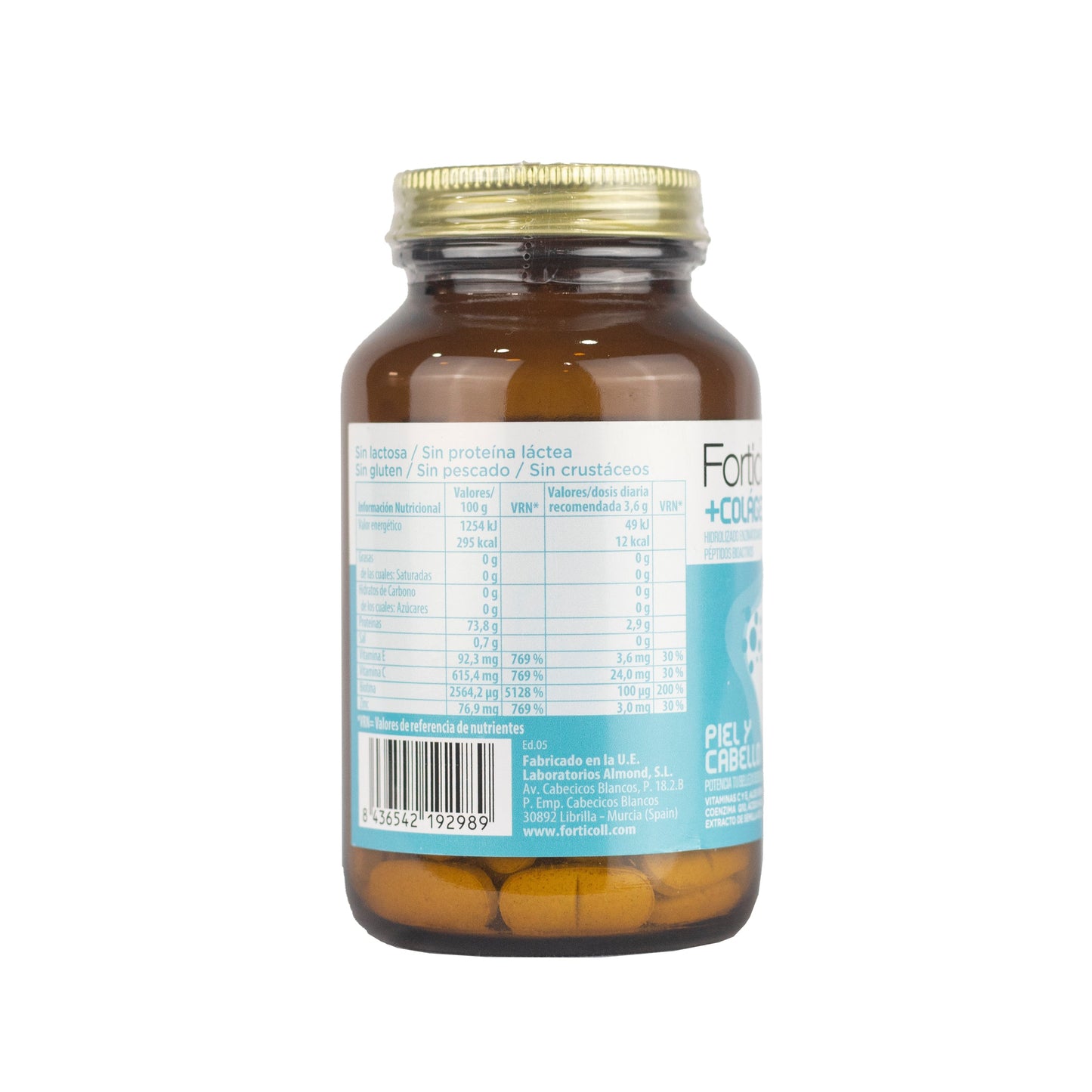 Pack 6x Colágeno BioActivo Piel y Cabello 120 comprimidos Forticoll