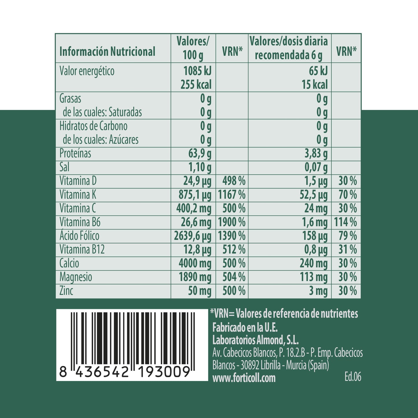 Colágeno BioActivo Sport 180 comprimidos Forticoll