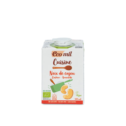 Nata Vegetal Cuisine Anacardo Sin Azúcares Bio 500ml Ecomil