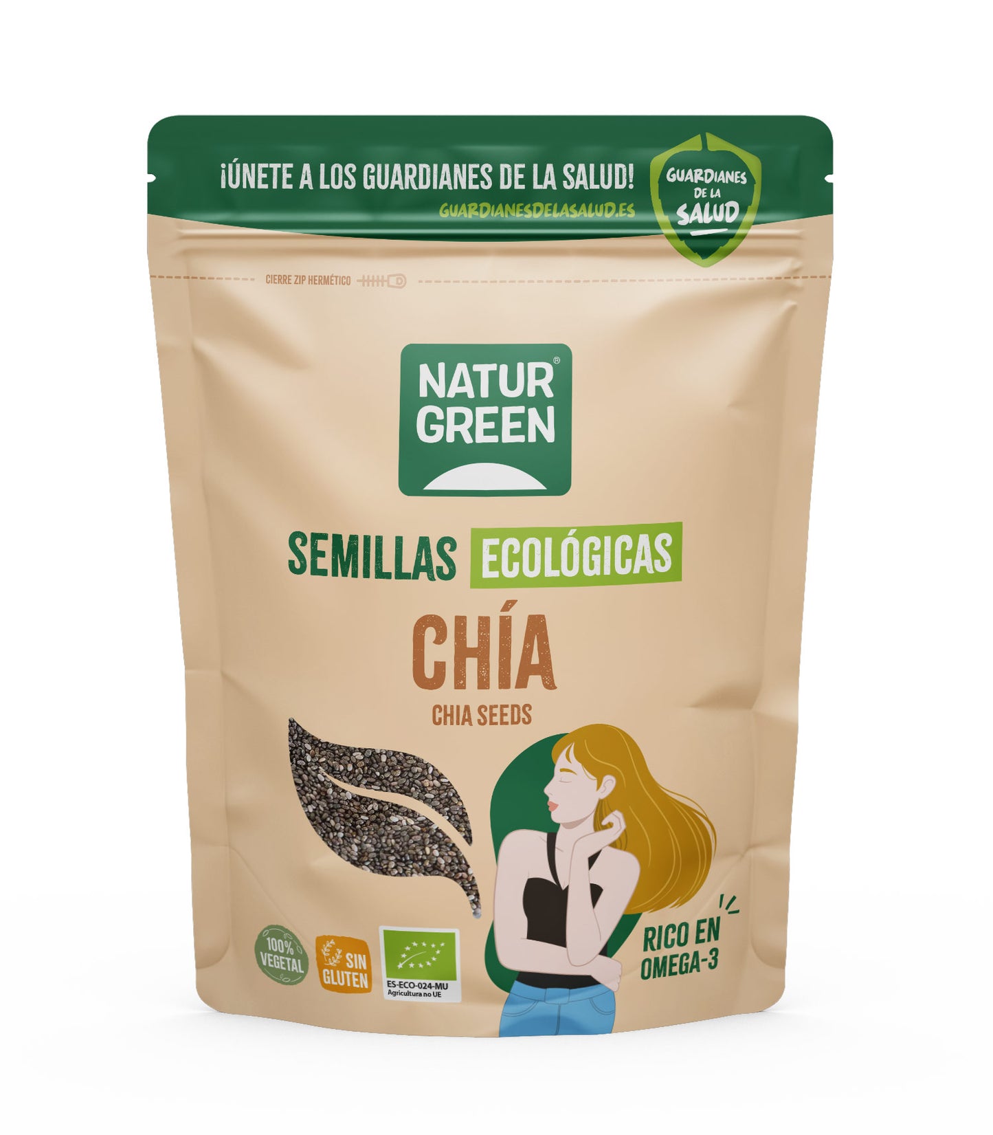 Semillas de Chía Ecológicas 200 g NaturGreen