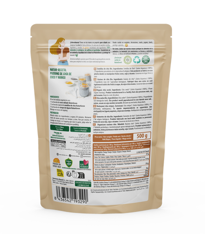 Pack 10x Semillas de Chía Ecológicas 500g NaturGreen