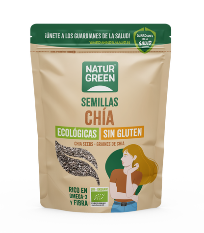 Pack 10x Semillas de Chía Ecológicas 500g NaturGreen