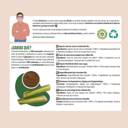 Pack 10x Panela Ecológica 500g NaturGreen