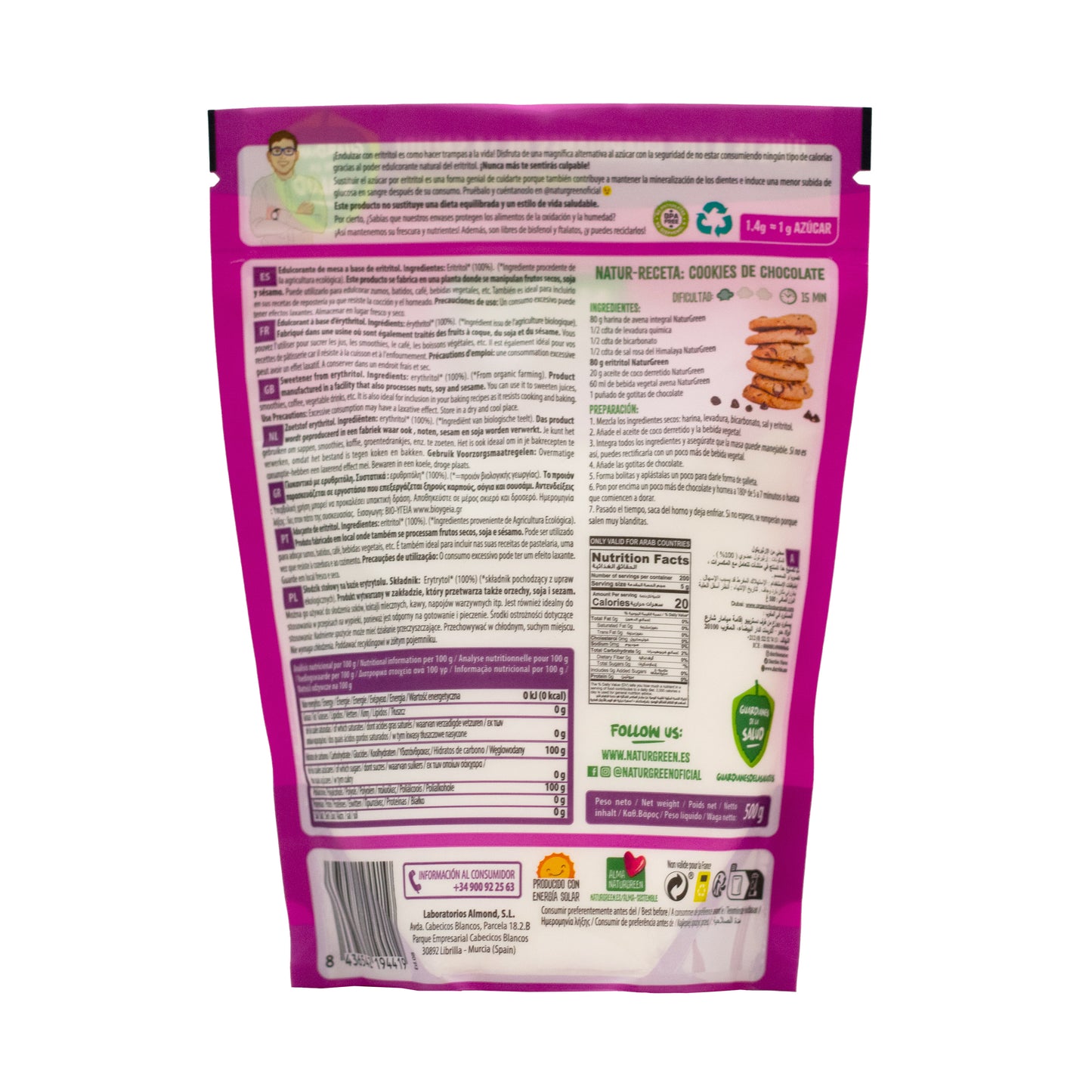 Eritritol Bio 500g Naturgreen
