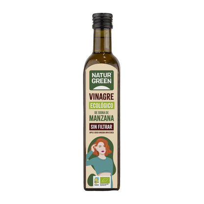 Vinagre de Sidra de Manzana Sin Filtrar Bio 500 ml NaturGreen