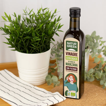 Vinagre de Sidra de Manzana Sin Filtrar Bio 500 ml NaturGreen