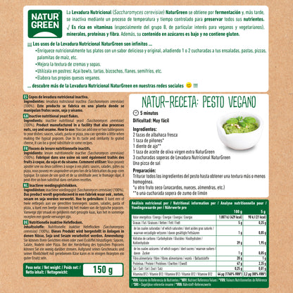 Pack 10x Levadura nutricional Convencional 150 g NaturGreen