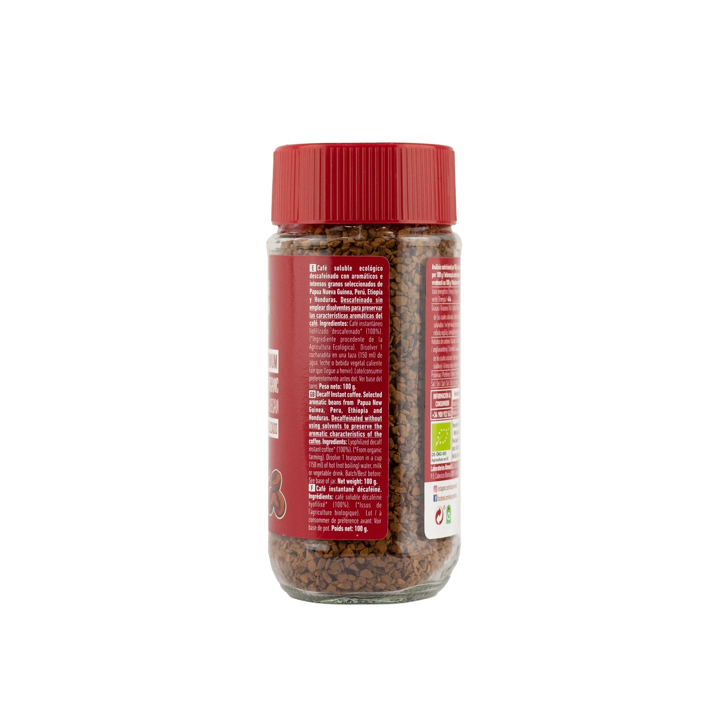 Pack 6x Café Descafeinado Ecológico Instantáneo 100g NaturGreen