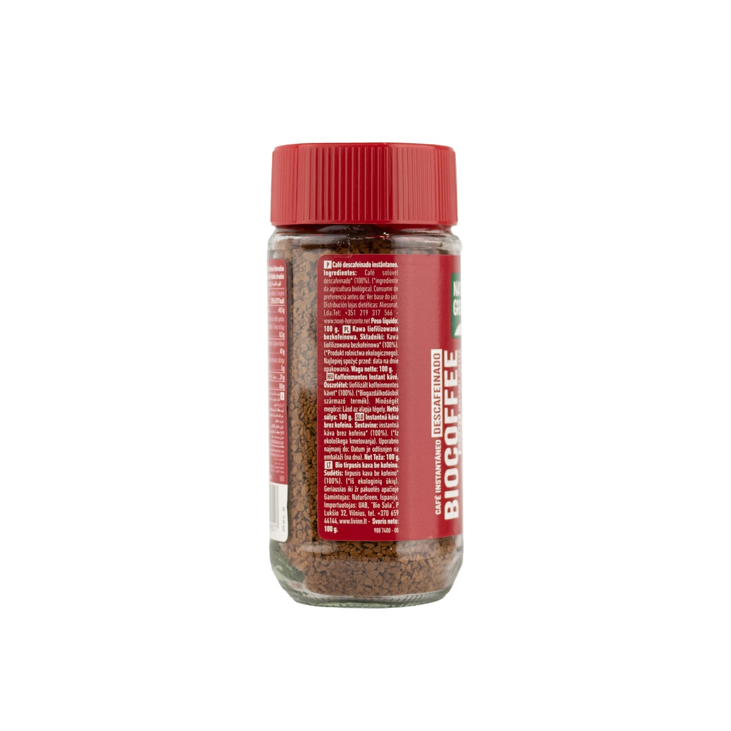 Café Descafeinado Ecológico Instantáneo 100g NaturGreen