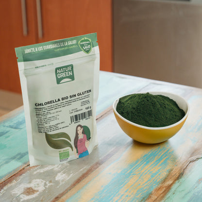 Pack 9x Chlorella Ecológica en polvo 165g NaturGreen
