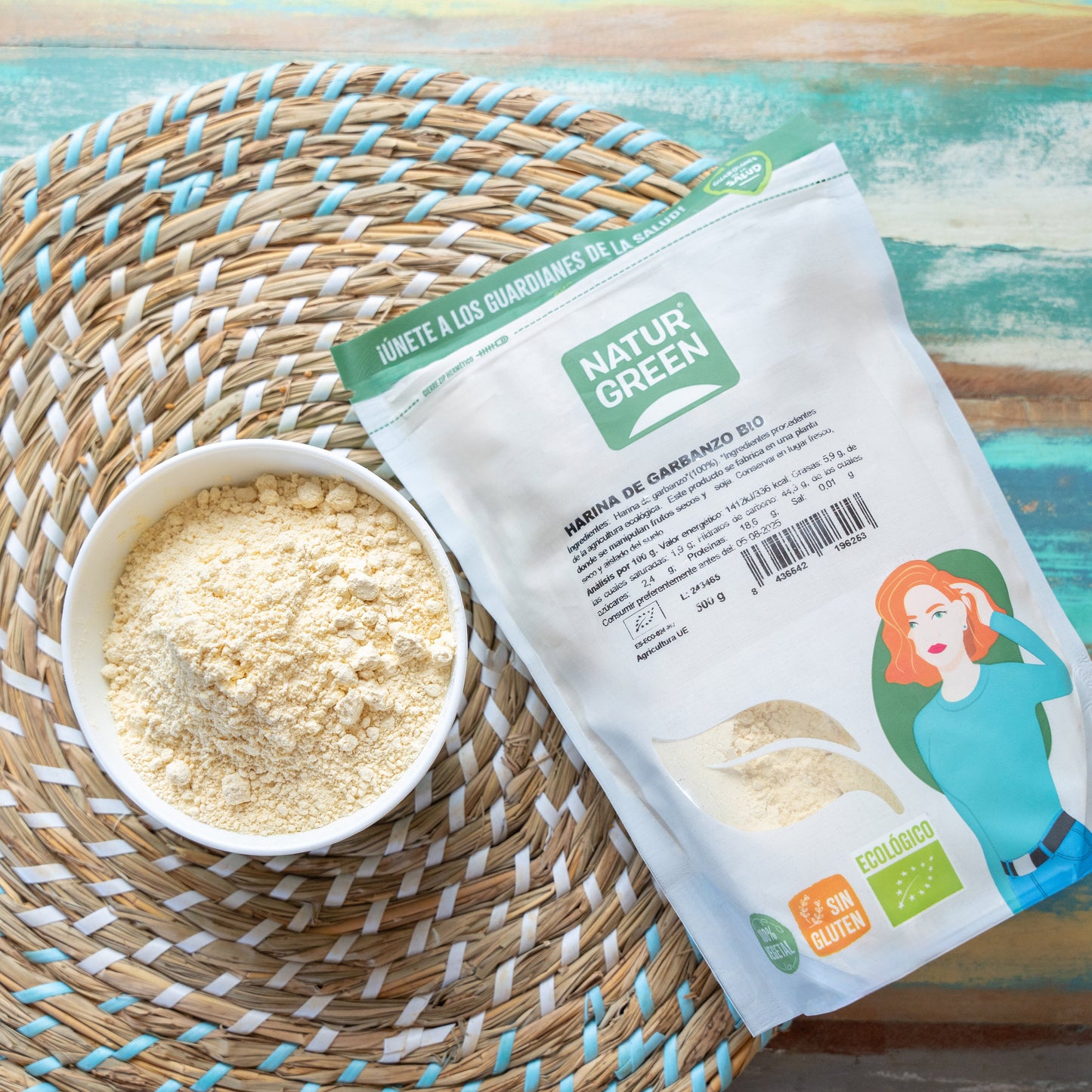 Harina de Garbanzo Ecológica 500 g NaturGreen