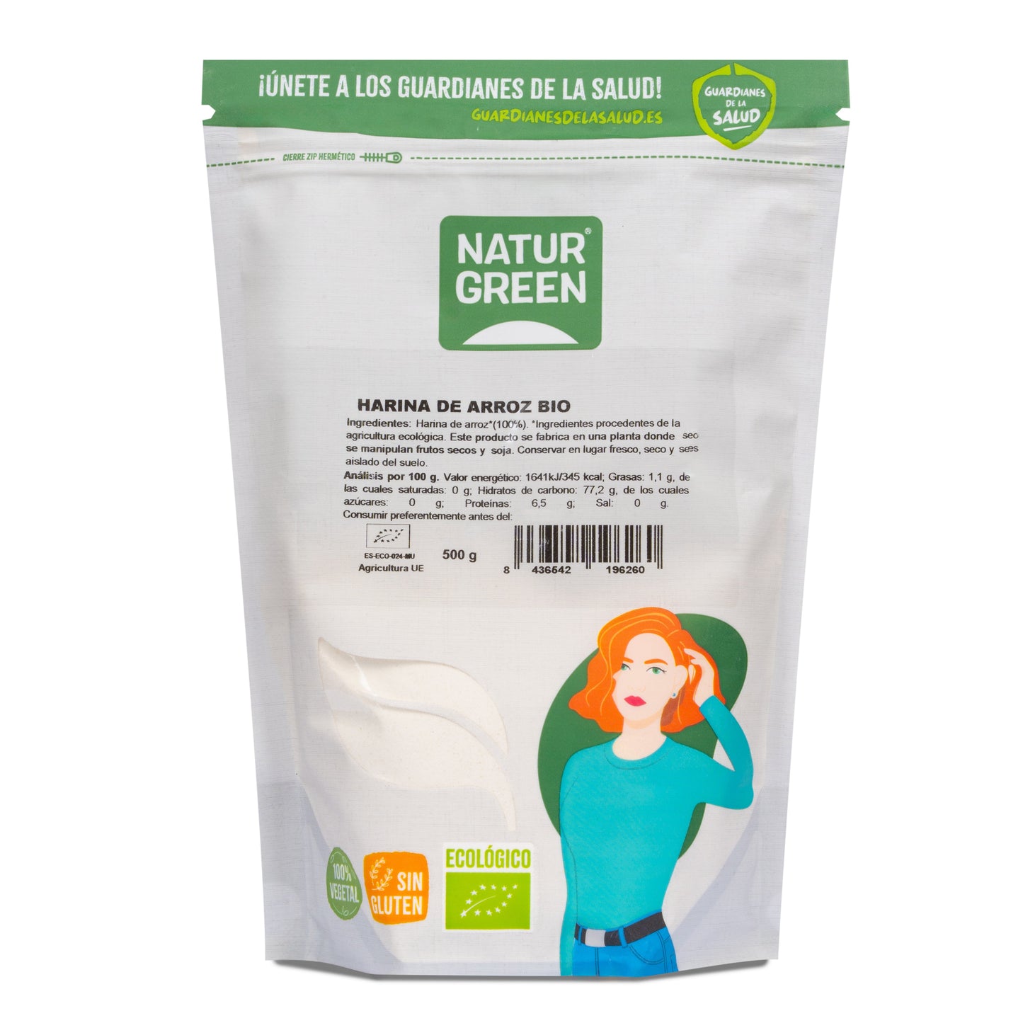 Harina de Arroz Ecológica 500 g NaturGreen