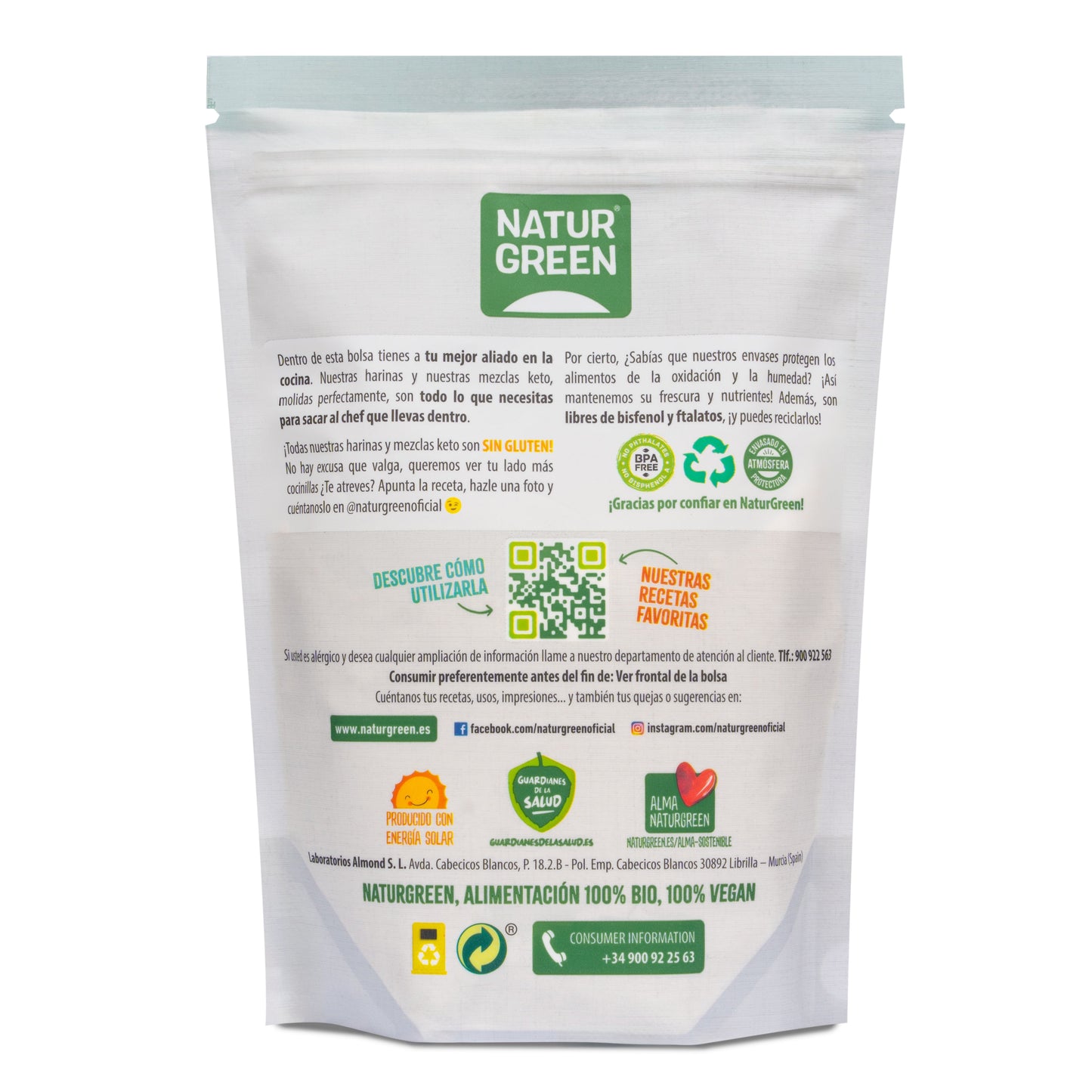 Harina de Arroz Ecológica 500 g NaturGreen