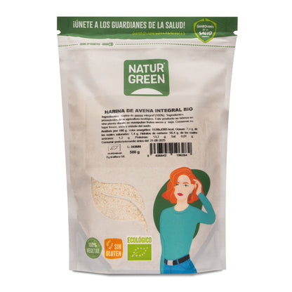 Harina de Avena Integral Bio 500g NaturGreen